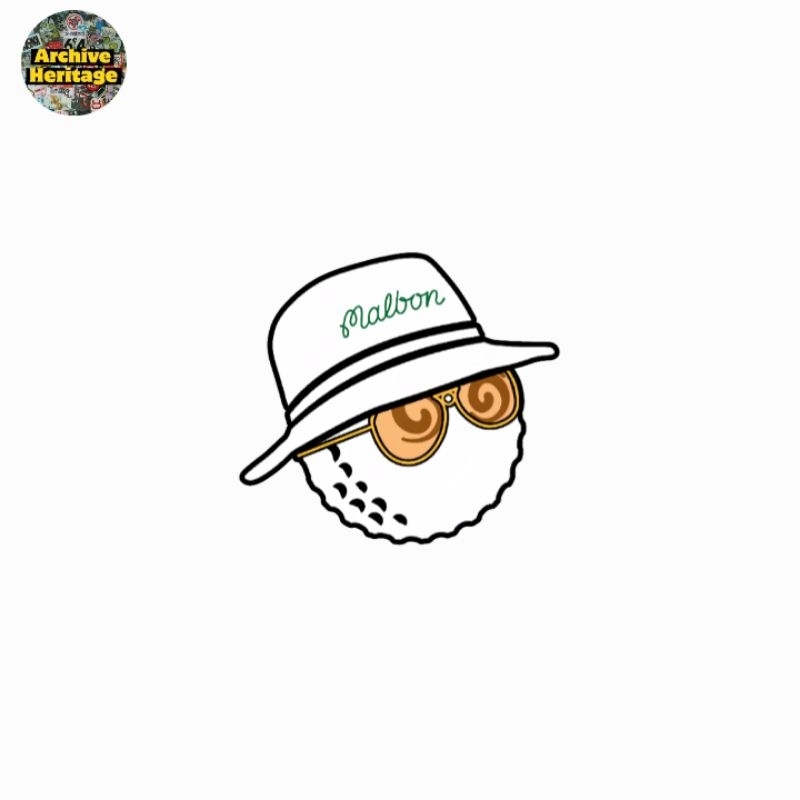

sticker Malbon Golf logo brand clothing sportswear stiker diecut