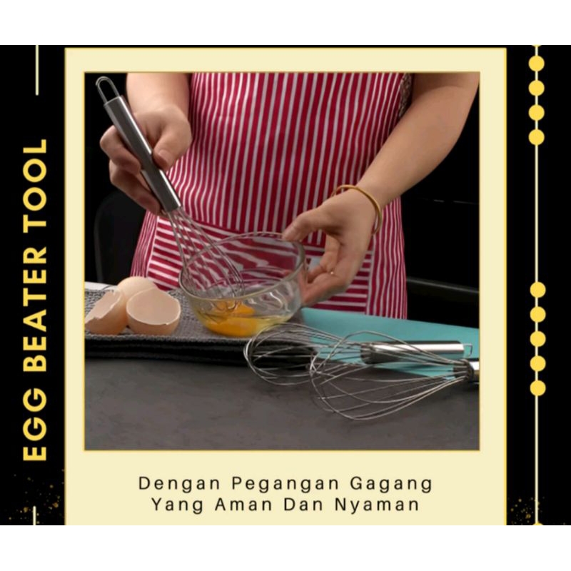 Whisk Stainless / Pengocok Telur Stainless/ whisk egg better