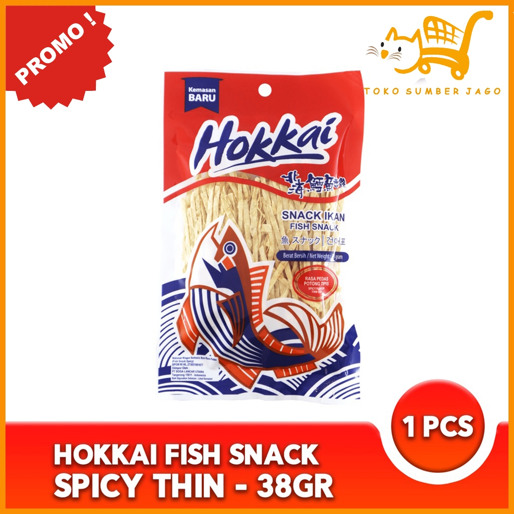 

Hokkai Fish Snack Spicy Thin 38gr