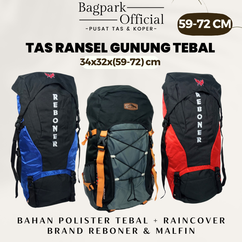 Ransel Gunung Reboner Tas Ransel Gunung Reboner Bahan Tebal Tas Gunung Malvin Tas Carrier Tas Campin