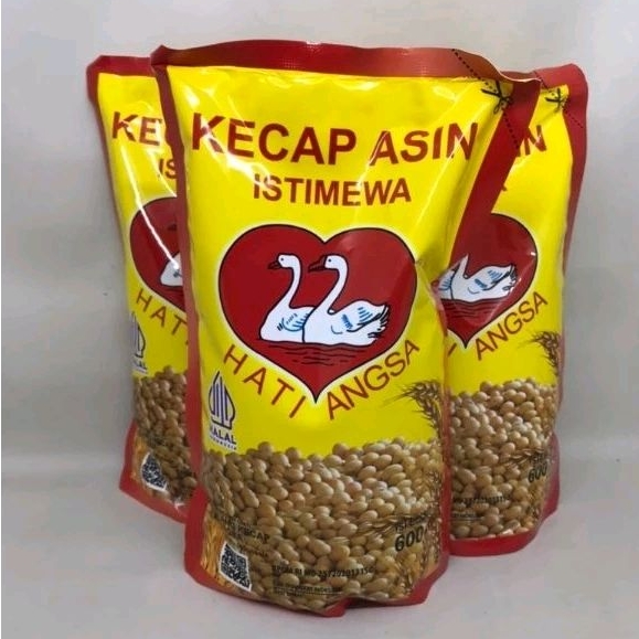 

KECAP ASIN CAP HATI ANGSA REFILL 600 ML