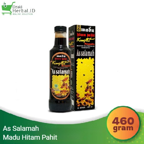 

Madu Hitam Pahit Komplit AsSalamah Plus Propolis 460 gr Original