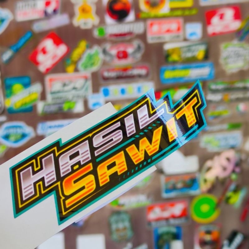 stiker motor hasil sawit