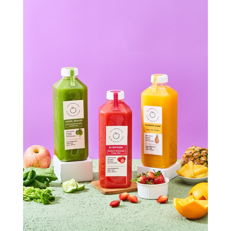 

Cold Pressed Juice Murni 1 Liter ( Detox - Immune Booster - GERD )