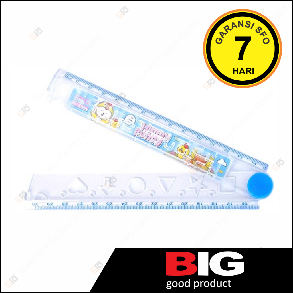 

Penggaris Lipat Mainan Big 30 cm - Hunny Bunny 5704