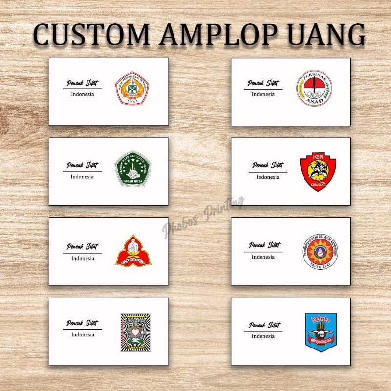 

CUSTOM AMPLOP UANG kondangan design logo pencak silat