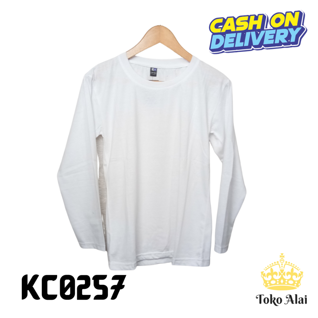 KAUS POLOS F+ PUITH TANGAN PANJANG KC0257