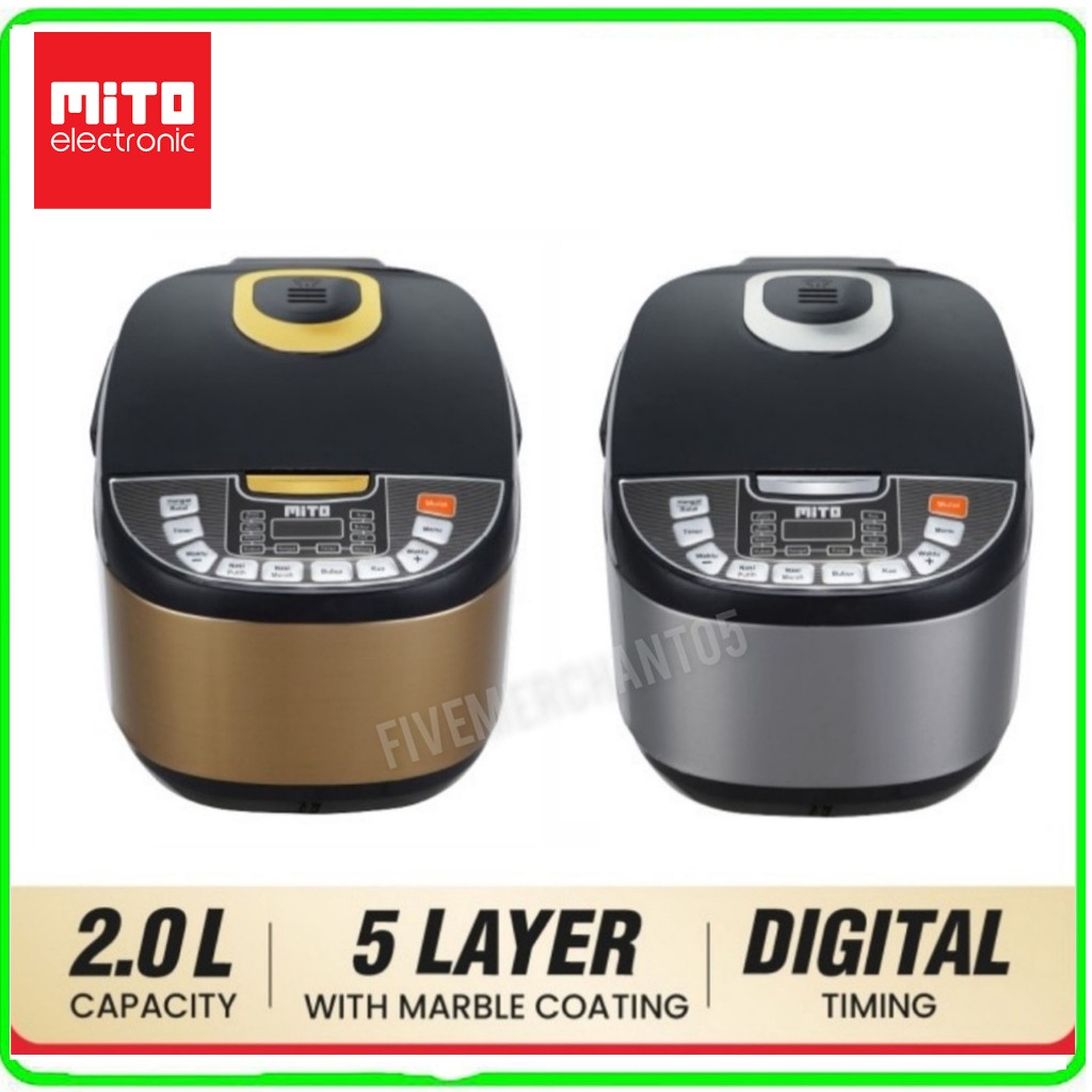 RICE COOKER MITO DIGITAL Mito R5+ 8in1 Rice Cooker Digital - 2 Liter