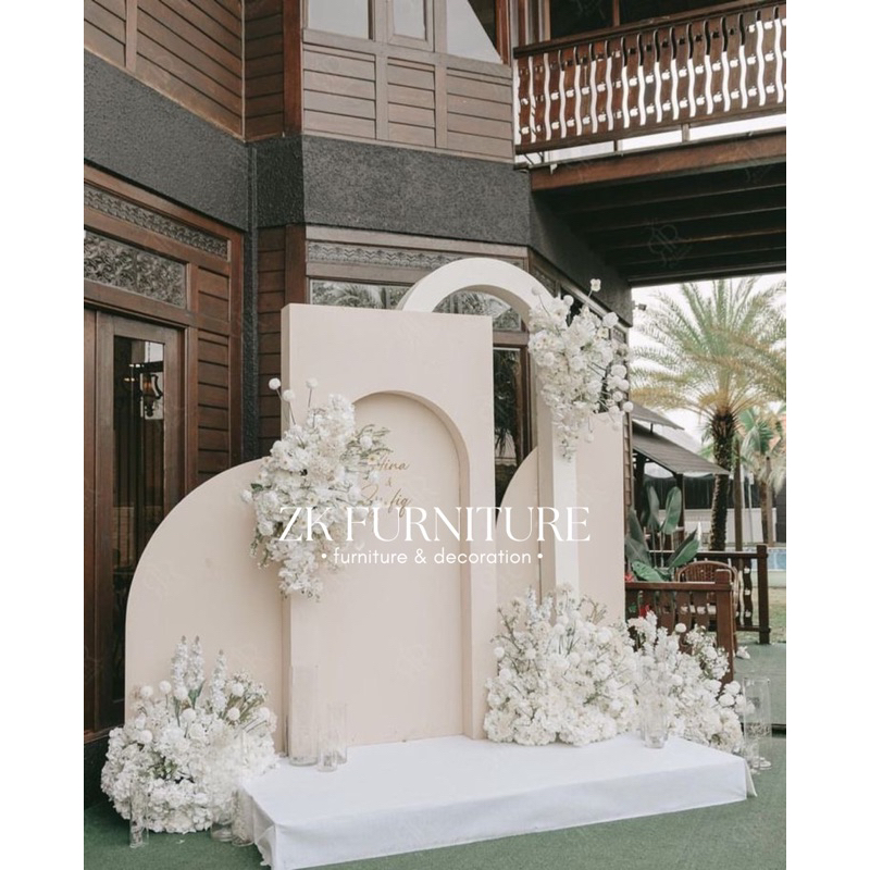 Backdrop lamaran backdrop pelaminan triplek backdrop pernikahan backdrop photoshoot dekorasi backdro