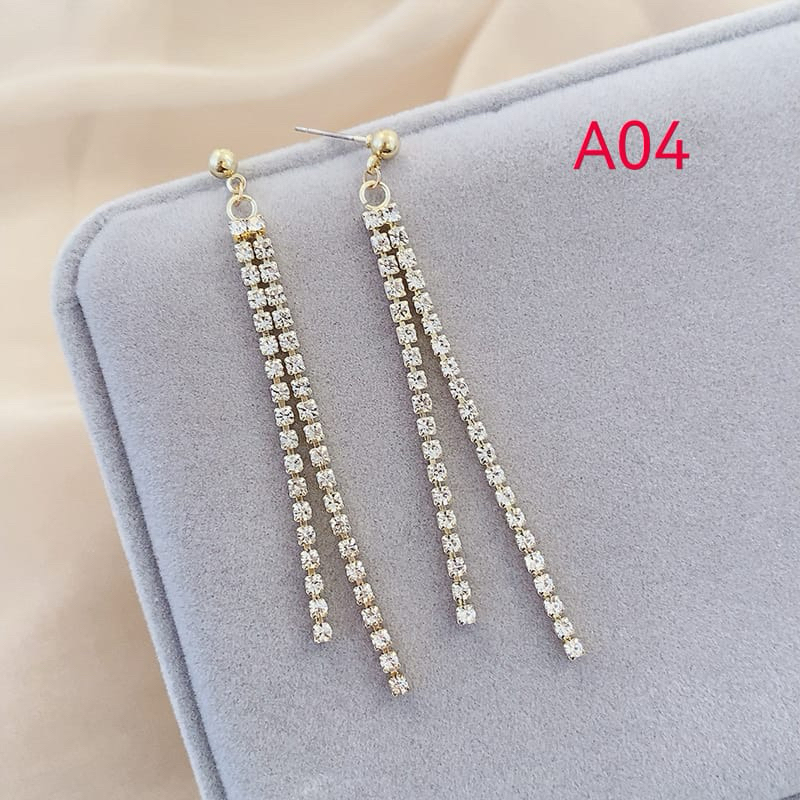 Anting Korea Tusuk Jumbai Panjang A04 /Anting fashion /Korea style /Aksesoris Anting /Earring/Anting