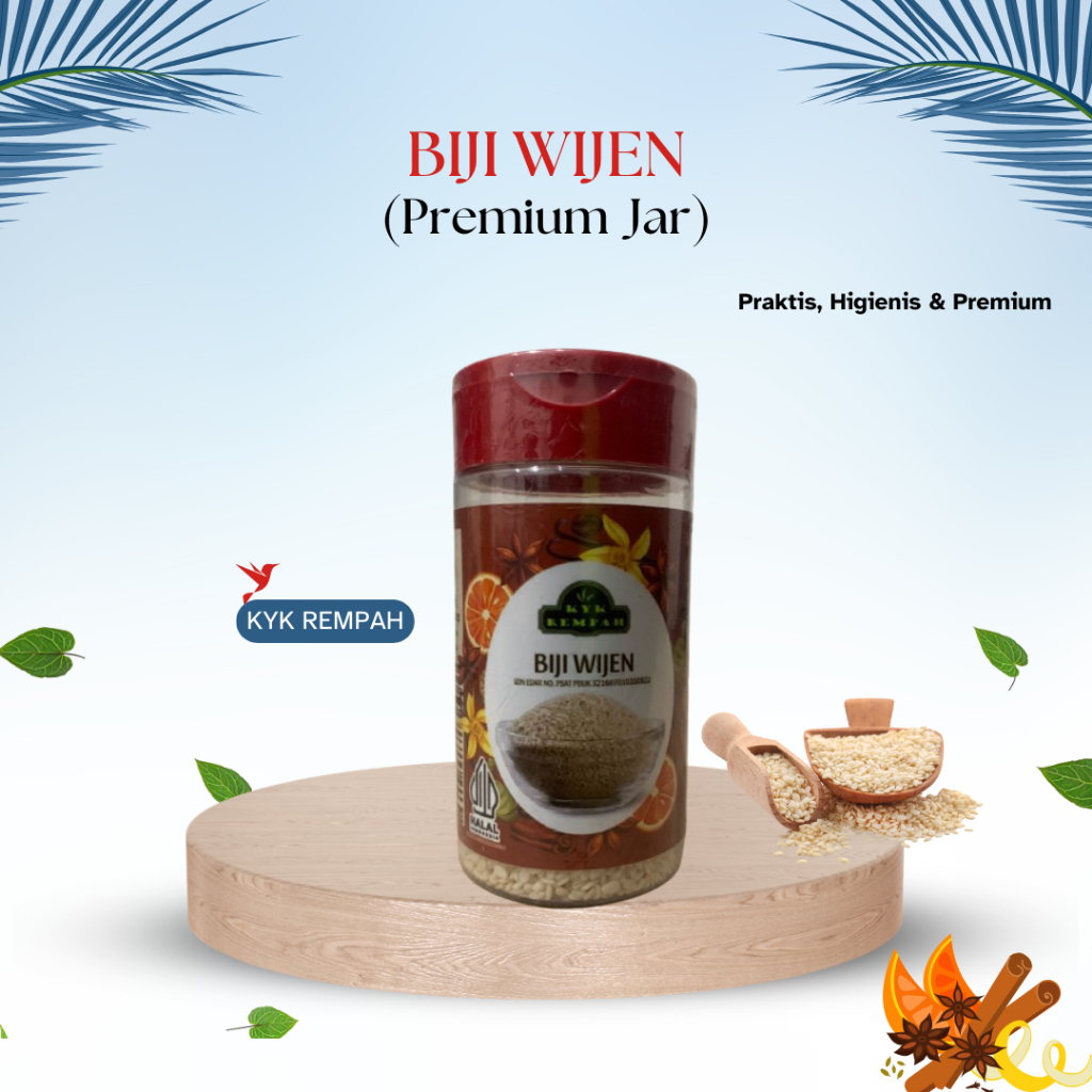 

Wijen Premium JAR | Biji Wijen | Bumbu Dapur Praktis | KYK Rempah