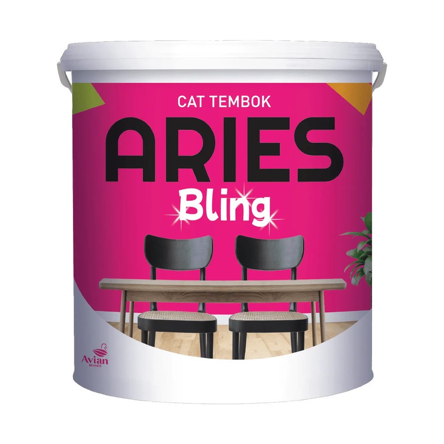 Cat Tembok Aries Bling Putih Salju Avian Brands 4.5 kg / Cat Tembok Murah Cat Tembok Ekonomis
