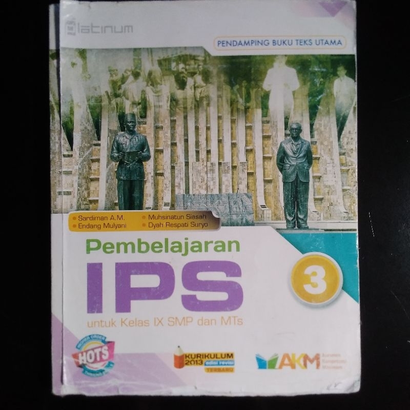 MURAH Buku Bekas IPS SMP/MTS KELAS IX / KELAS 9 platinum || Pembelajaran IPS 3 platinum tiga serangk