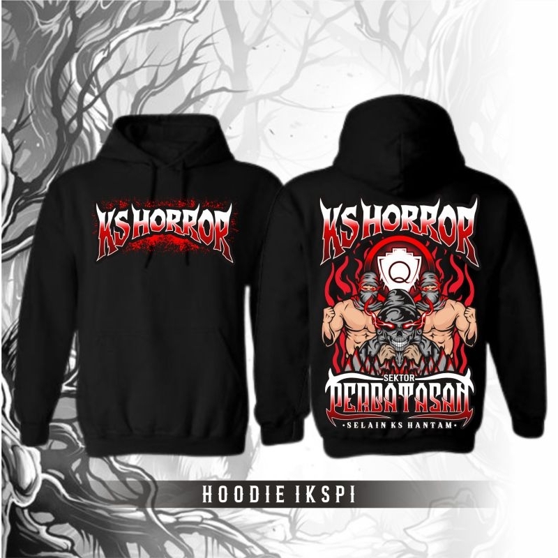 Hoodie Distro IKSPI KS Horor Sektor Perbatasan By Ikspi Merch