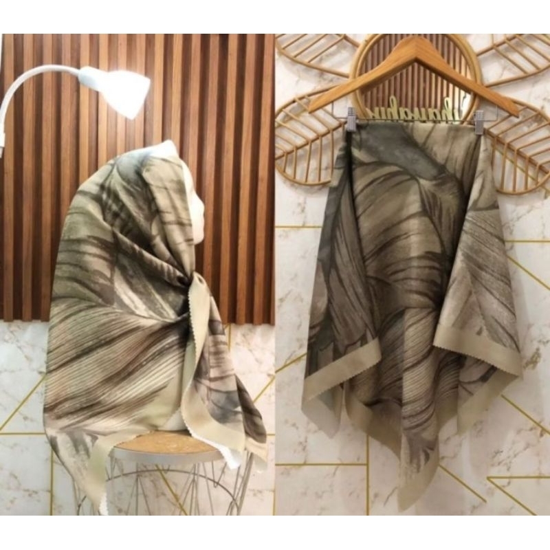 HIJAB SEGI EMPAT VOAL MOTIF SUBLIME KODE 274 ARMY