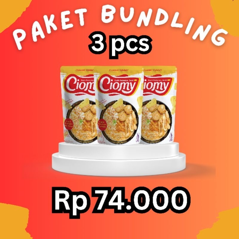 

PAKET HEMAT 3 pcs Ciomy Cuanky Rasa Ayam Keju Pedas