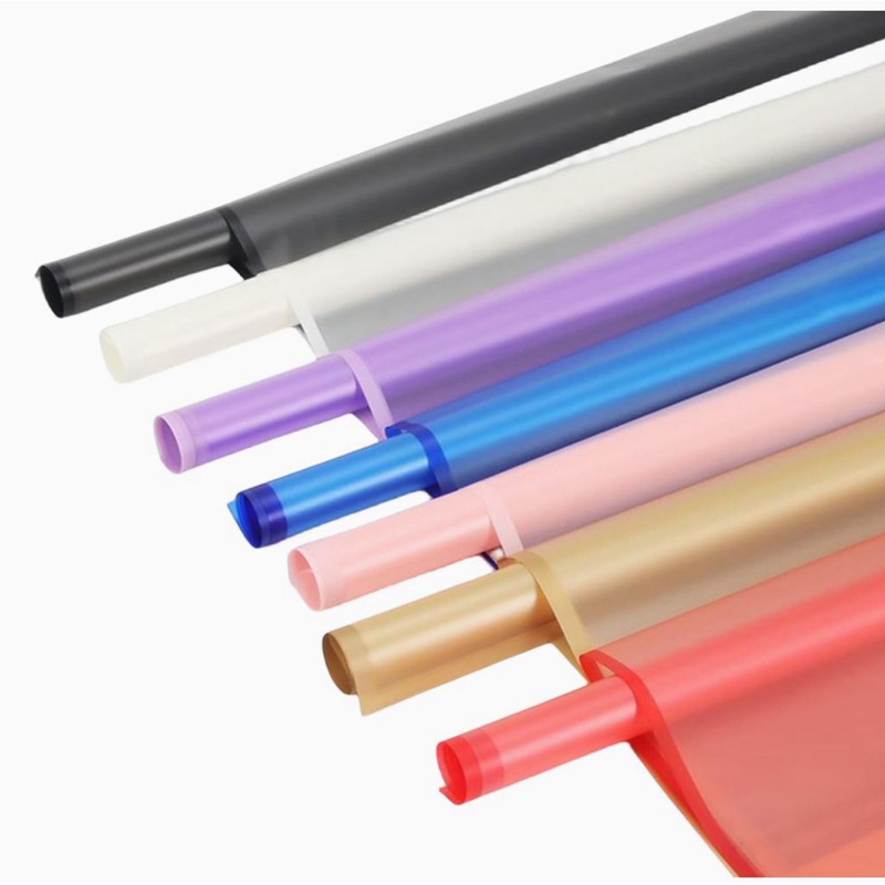 

1 PAK [20 LEMBAR] Wrapping Transparan Warna / Cellophane Color Lis / Kertas Bunga / Kertas Buket Waterproof / Cellophane Paper