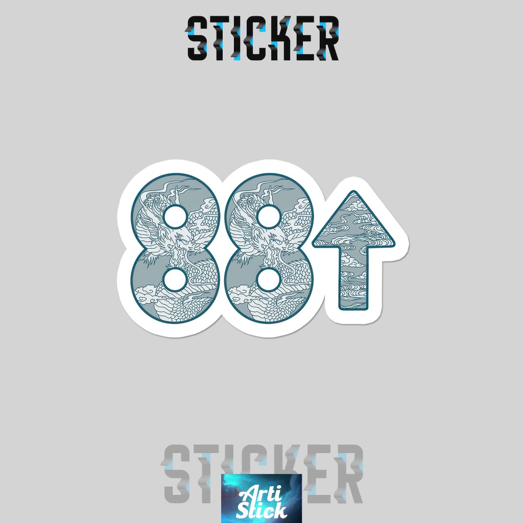 

(3 pcs) Sticker Band Series 88 RISING | Vinyl Laminasi anti air | ArtiStick Merch