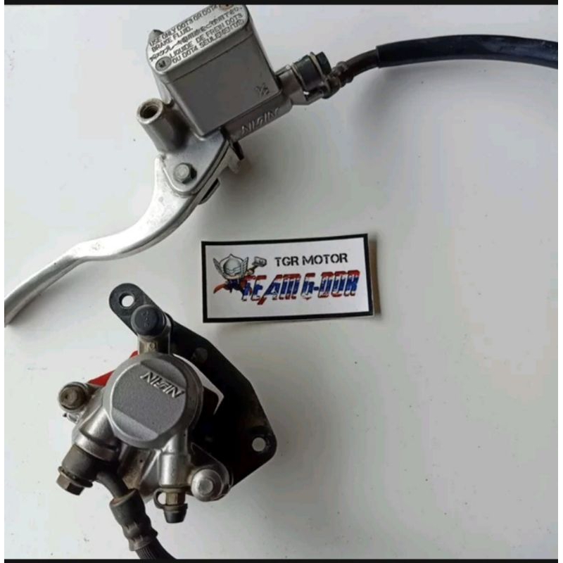 master rem set hendle depan set kaliper pala babi cakram rem depan nissin ori original honda scoopy 