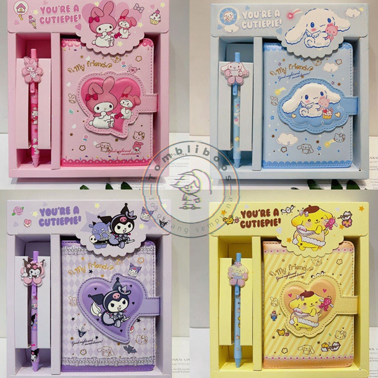 

GEJSF7482 Notebook 2in 1 Buku Tulis Anak Magnet Buku Memo dan Pen Cute Notebook