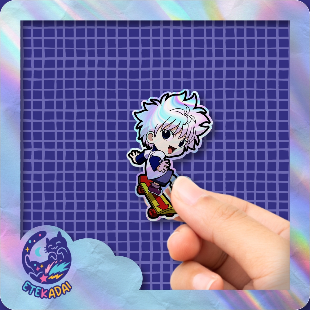 

Stiker Hologram Anime Hunter X Hunter Killua Chibi