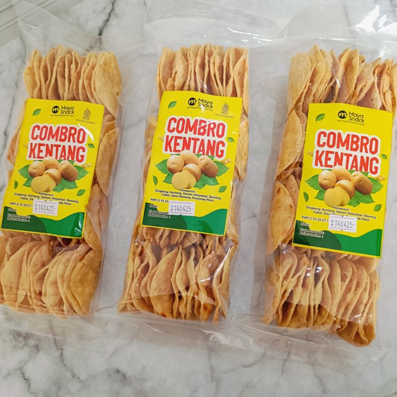 

PAKET USAHA COMBRO KENTANG DIENG KERIPIK COMBRO KENTANG WONOSOBO ISI 3 BKS