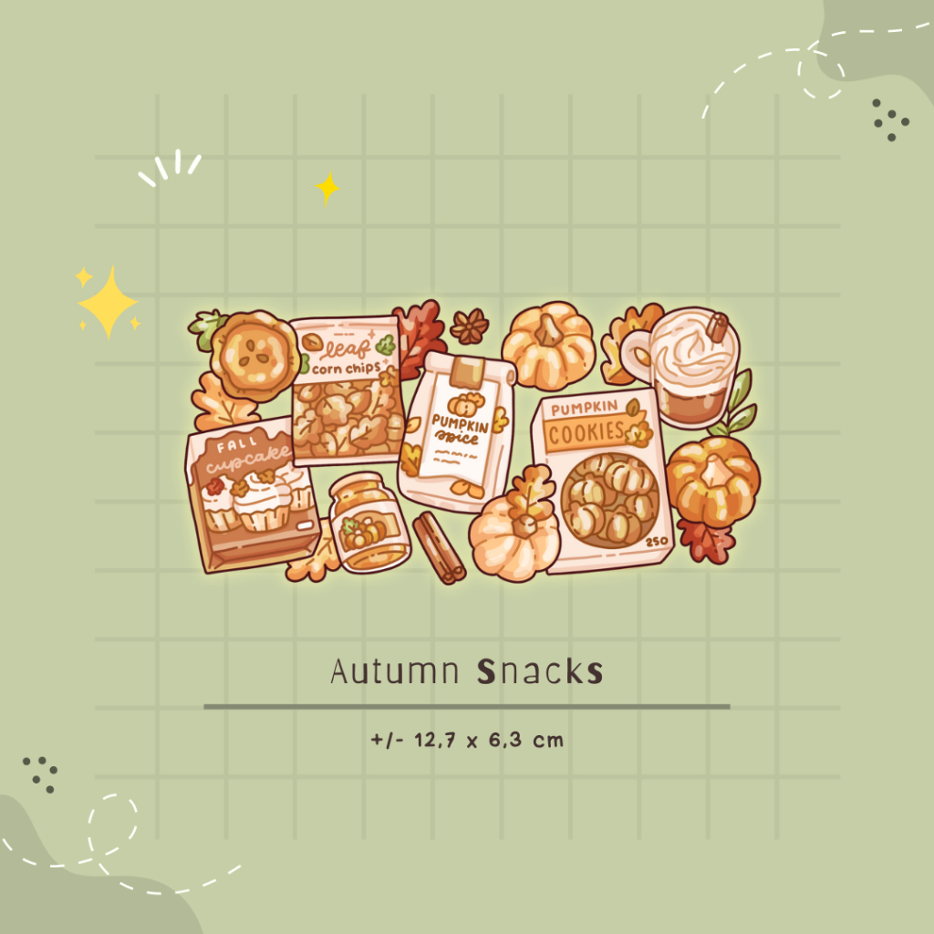 

Autumn Snacks Sticker Aesthetic