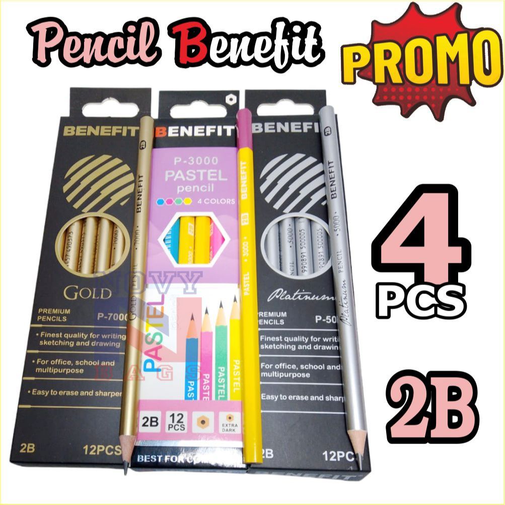 

PROMO PENSIL 2B PENSIL BENEFIT 2B PENCIL LUCU DAN KEREN HARGA MURAH HARGA UNTUK 4 PCS PENCIL 2B