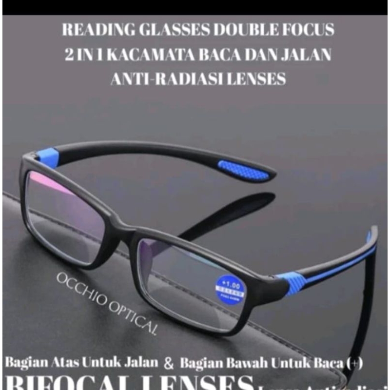 Kacamata baca |kacamata plus lensa antiradiasi blueray pria & wanita