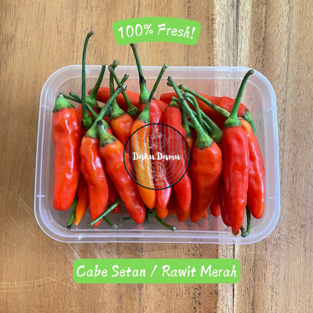 

KIRIM INSTANT/SAMEDAY Cabe Setan / Cabe Rawit Merah Setan 50gr