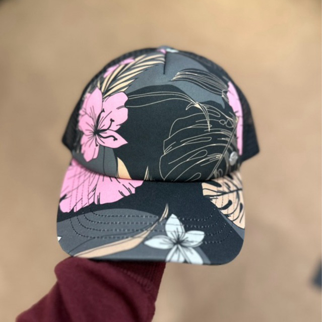 ROXY topi cap hitam NEW ORIGINAL 100% motif