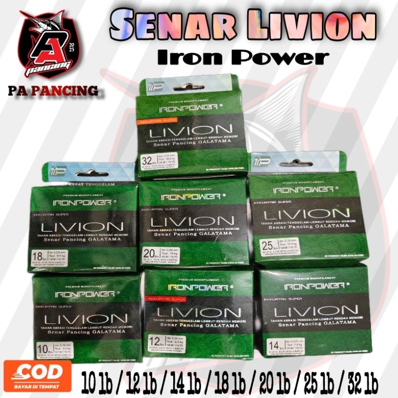 Senar Livion / Senar Iron Power / Senar Pancing Galatama / Senar Kuat / Senar Ulet