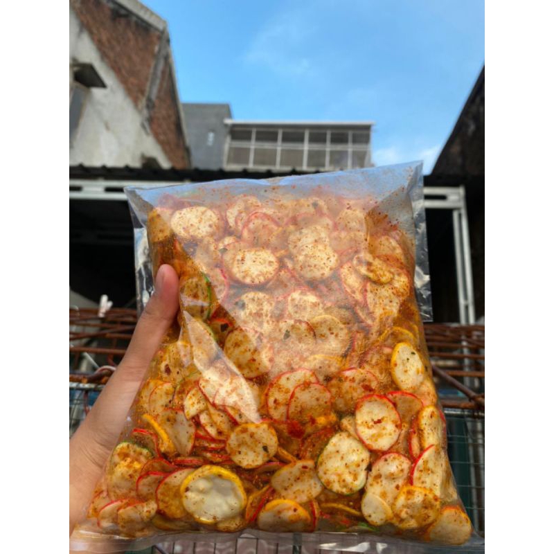 

krupuk seblak kering pedas daun jeruk 500g