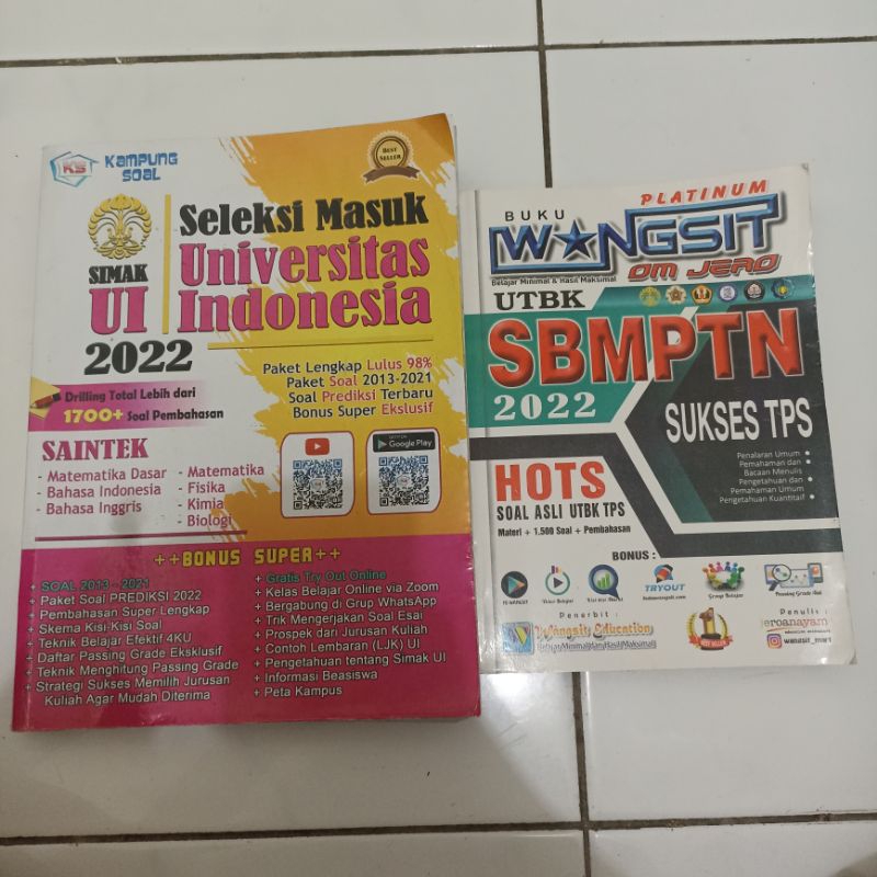Preloved Kampung Soal Simak UI 2022 dan Wangsit TPS Om Jero SBMPTN 2022