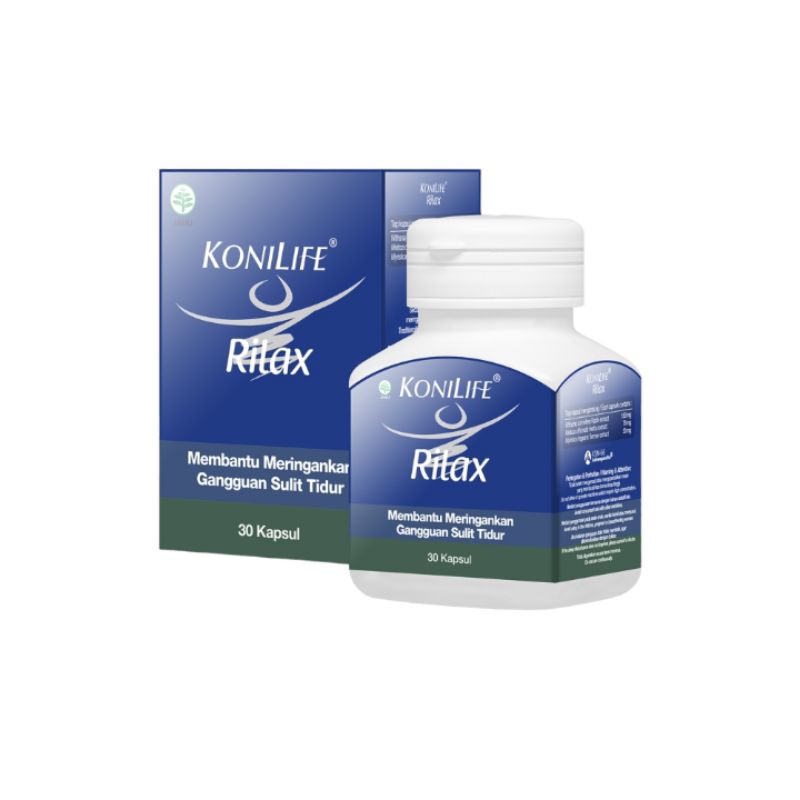 Konilife Rilax 30kapsul Membantu Meringankan Gangguan Sulit Tidur