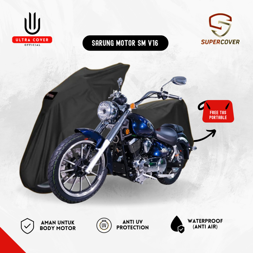 Sarung Motor SM Sport V16 Super Cover Waterproof Premium Outdoor