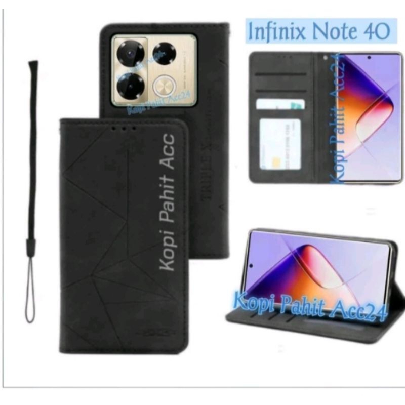 Case untuk Hp Infinix Note 40 4G note 40 5G Infinix X6852 X6853 flip cover flip case handphone