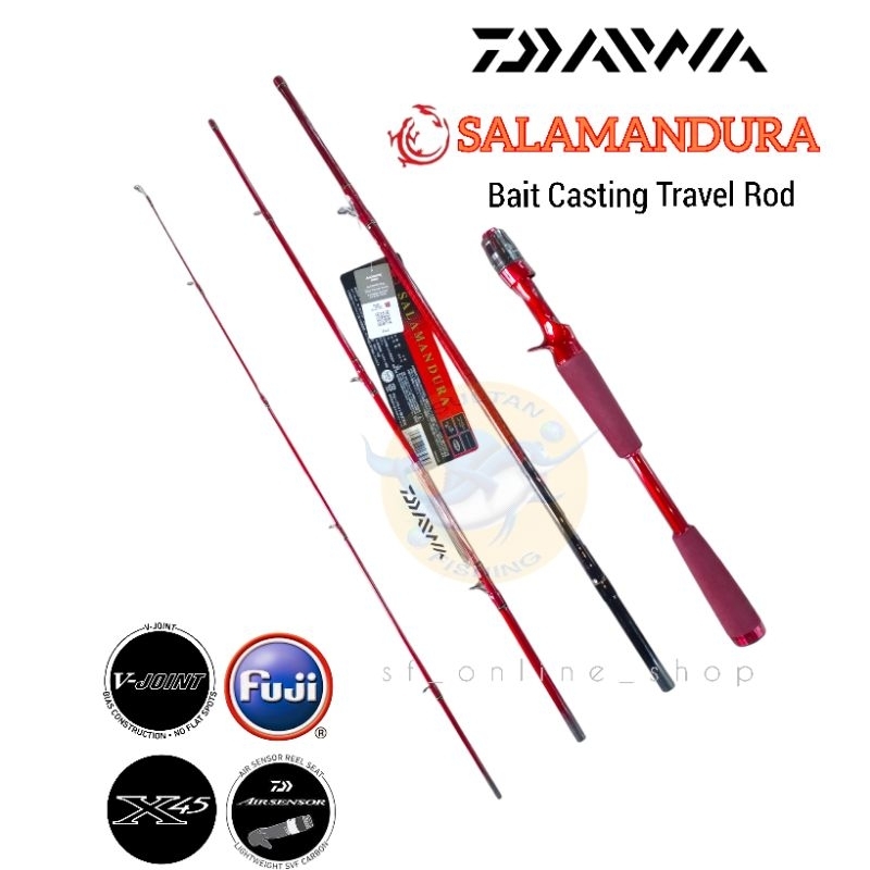Joran DAIWA SALAMANDURA TR 664 694 Sambung 4 | Travel Rod