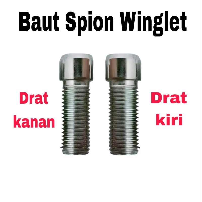 Baut spion WINGLET drat kanan drat kiri