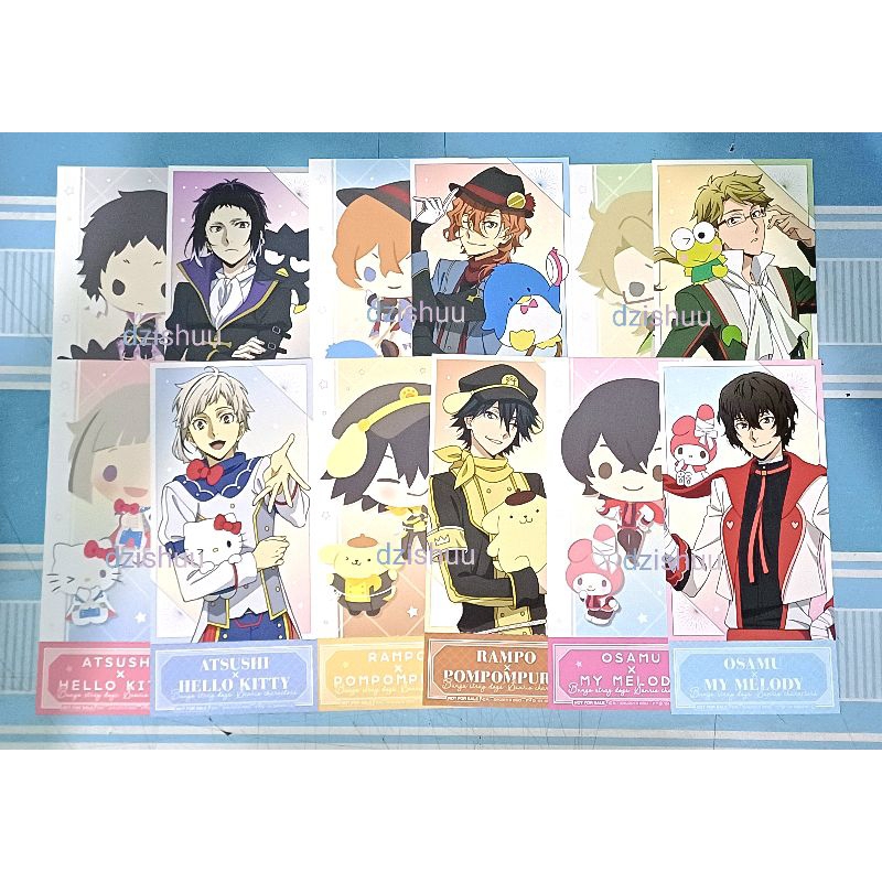 Ticket bungo stray dogs x sanrio tiket bsd chuuya atsushi akutagawa