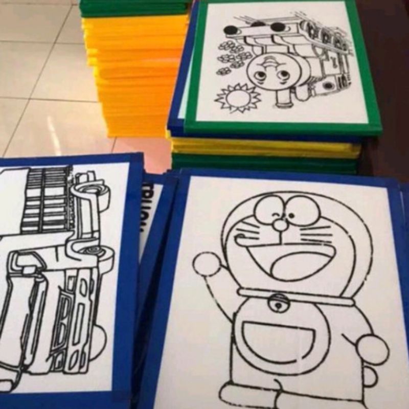 

Styrofoam Lukis cat air 10 pcs pinggir ada lis warna