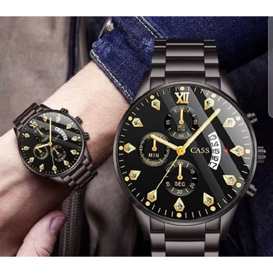 JAM TANGAN CASS IMPORT MEWAH ELEGAN WATERPROOF