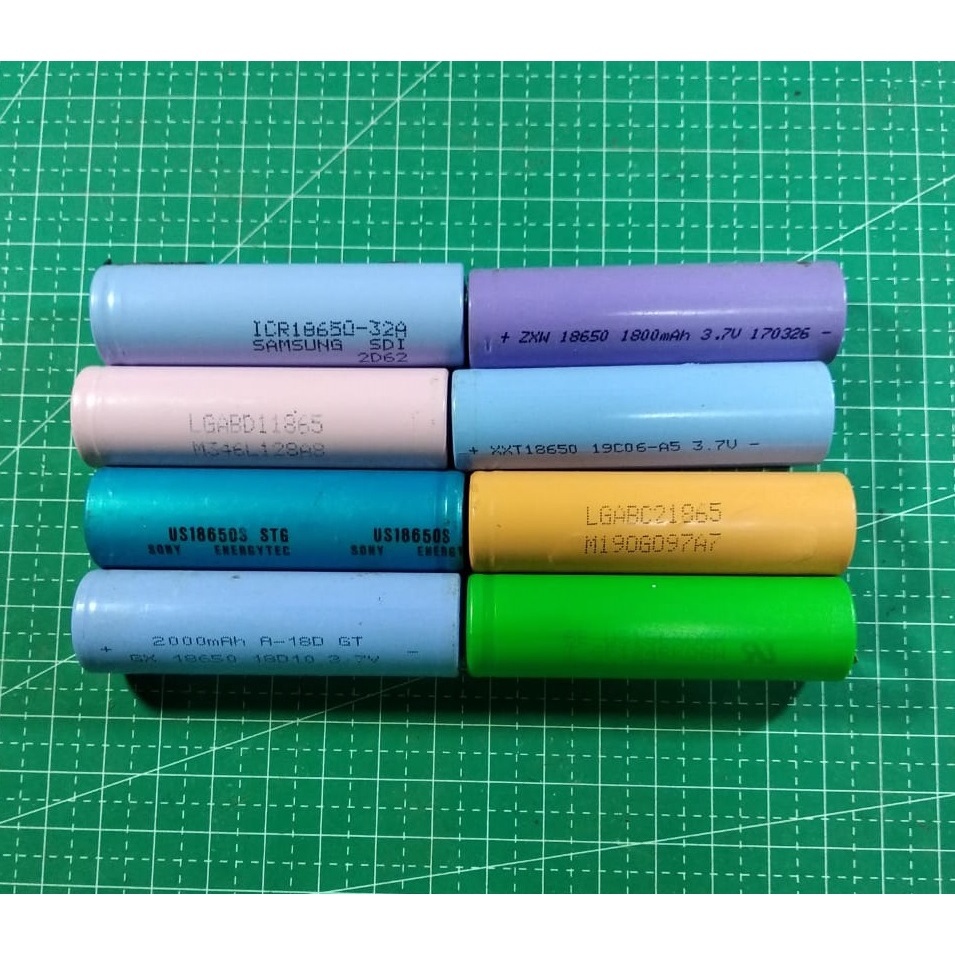 Baterai Cas 18650 batre copotan laptop