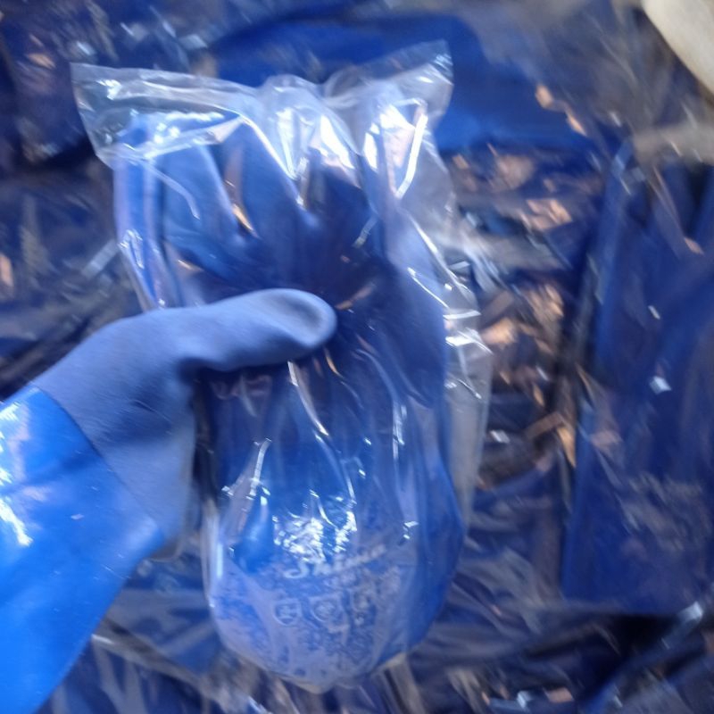sarung tangan karet pvc + sarung tangan karet safety gloves + sarung tangan karet kompan + sarung ta