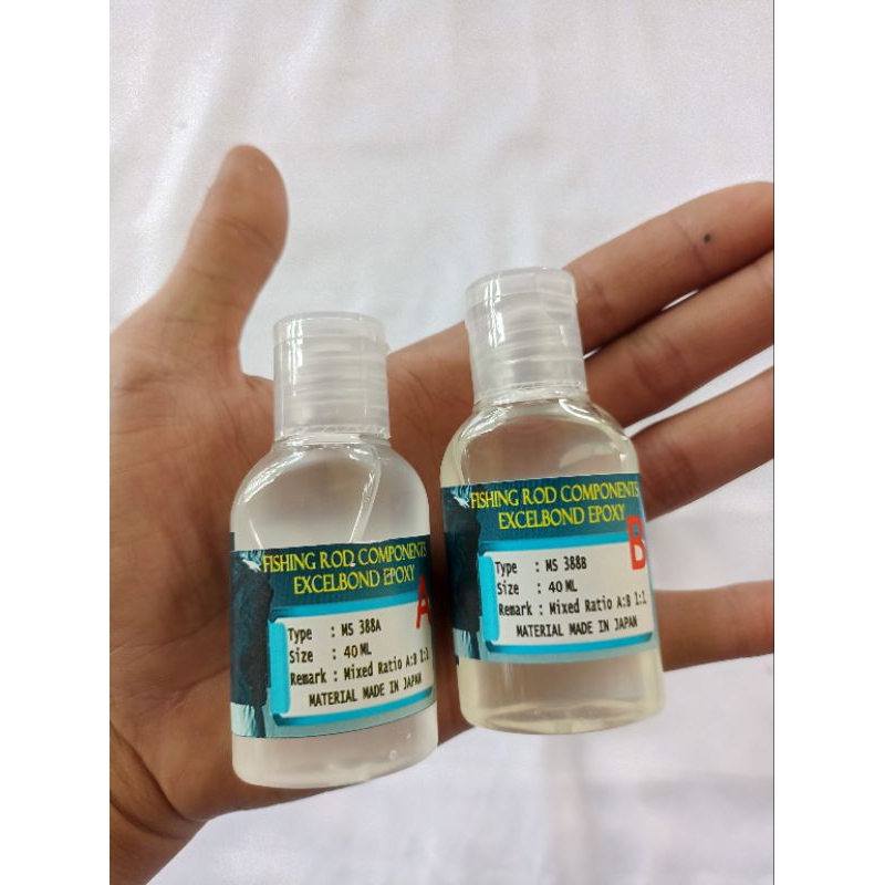 resin untuk  joran pancing merek kyano hasil kinclong dan bagus