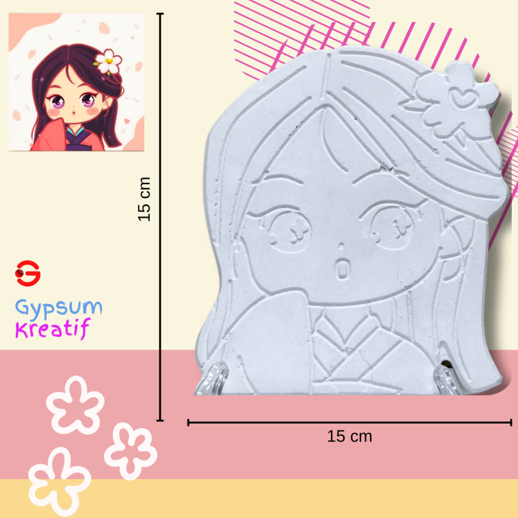 

Gypsum Painting Kit Model Mulan - Paket Melukis Anak untuk Pajangan Dinding
