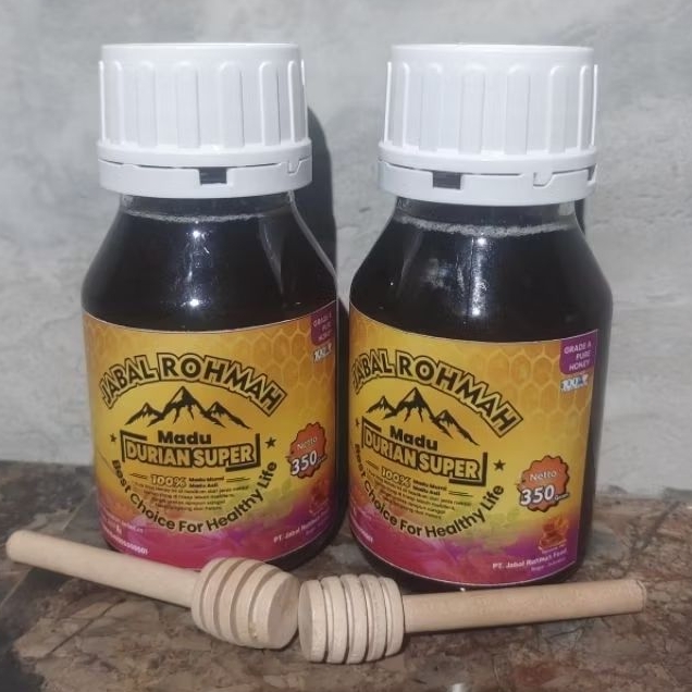 

Madu Murni Asli Durian Super 350gr Grade A 100%Alami Pure Natural Raw Honey