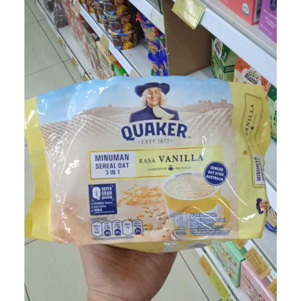 

Quaker Minuman Sereal Oat 3in1 Vanila 224gram