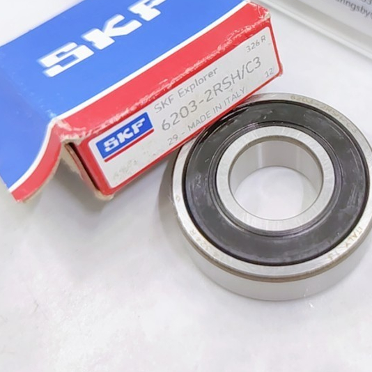 BEARING 6203 2RS C3 SKF 2RSC3 LAKER MOTOR TUTUP KARET 17X40X12