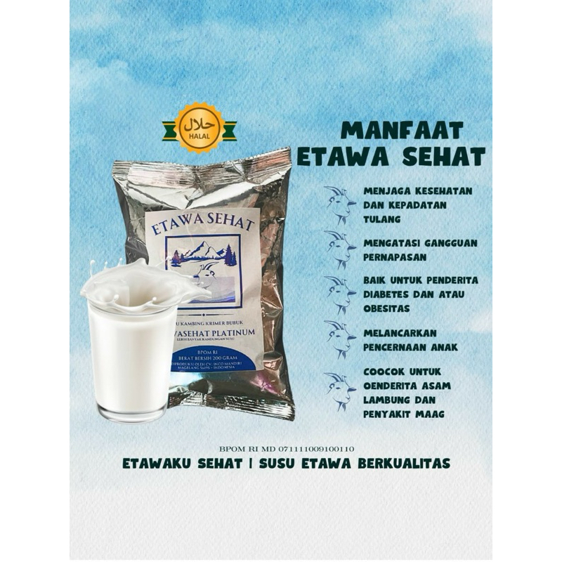 

Susu kambing Etawa Platinum